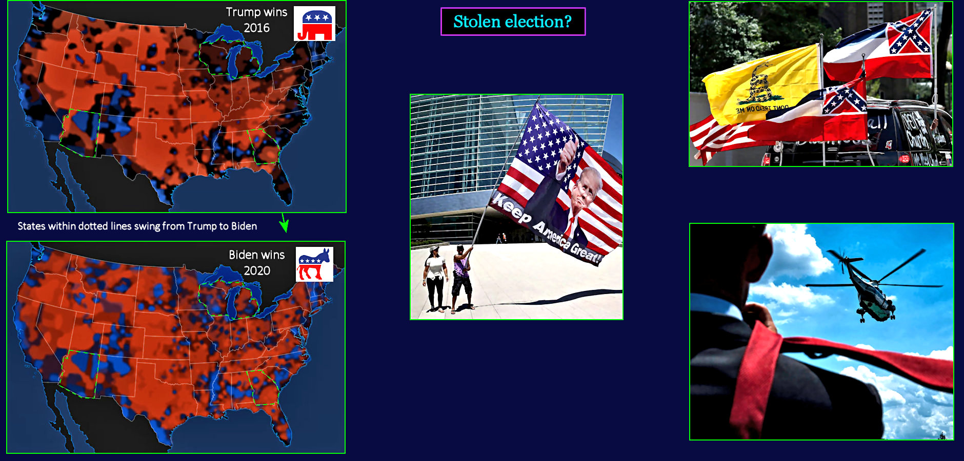 Biden election (stolen?), 2020 map